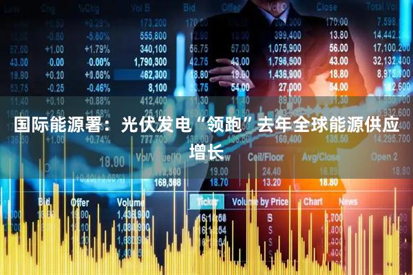 国际能源署：光伏发电“领跑”去年全球能源供应增长